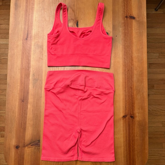 J. Crew Workout Set, Bright Orange, Size XL - Picture 2 of 6